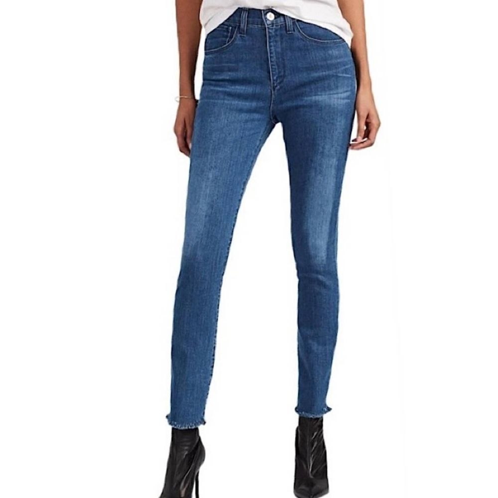 3x1 NYC W3 High Waisted Raw Hem Jeans Sz 25